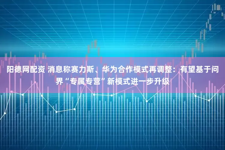 阳德网配资 消息称赛力斯、华为合作模式再调整：有望基于问界“专属专营”新模式进一步升级
